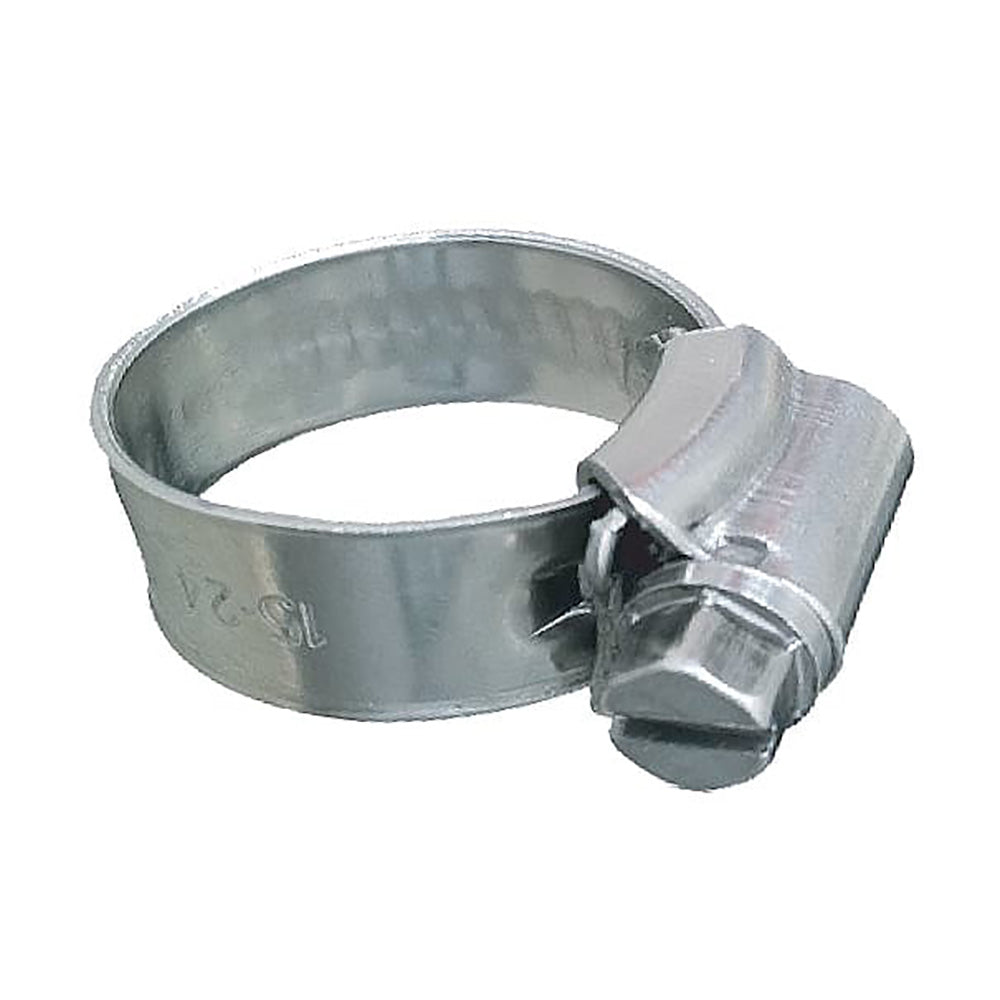 Trident Marine 316 SS Non-Perforated Worm Gear Hose Clamp - 3/8" Band - (5/16"  9/16") Clamping Range - 10-Pack - SAE Size 3 - Deckhand Marine Supply