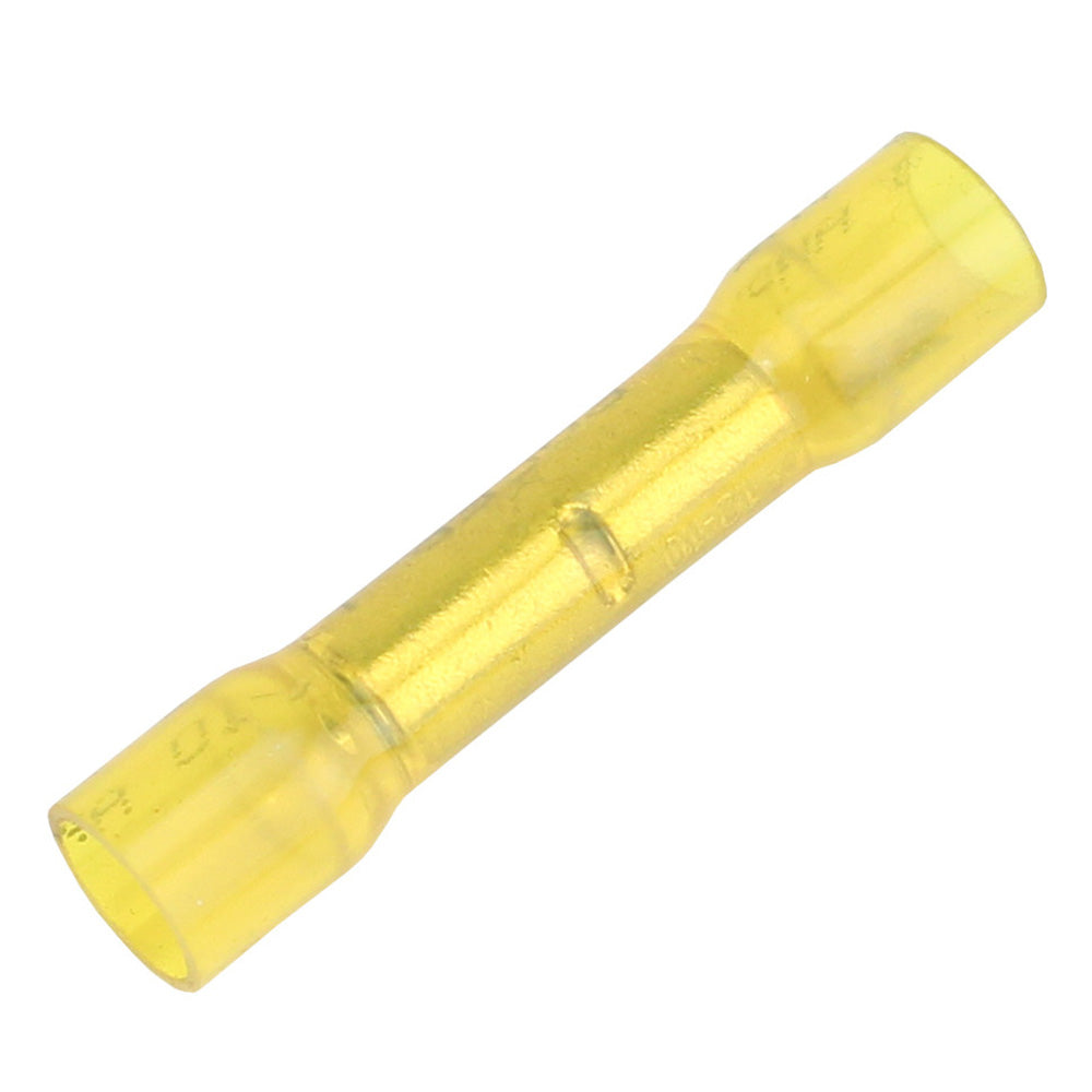 Pacer 12-10 AWG Heat Shrink Butt Connector - 100 Pack - Deckhand Marine Supply