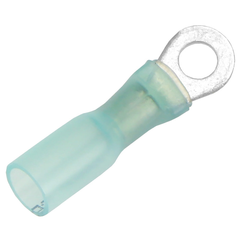 Pacer 16-14 AWG Heat Shrink Ring Terminal - #8 Stud Size - 25 Pack - Deckhand Marine Supply