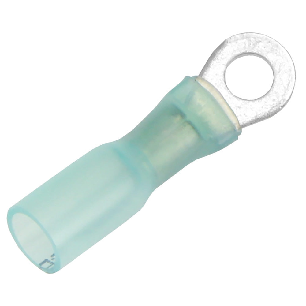 Pacer 16-14 AWG Heat Shrink Ring Terminal - #8 Stud Size - 100 Pack - Deckhand Marine Supply
