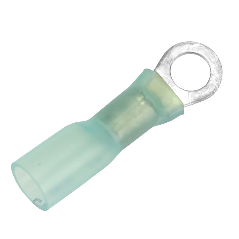 Pacer 16-14 AWG Heat Shrink Ring Terminal - #10 Stud Size - 100 Pack - Deckhand Marine Supply