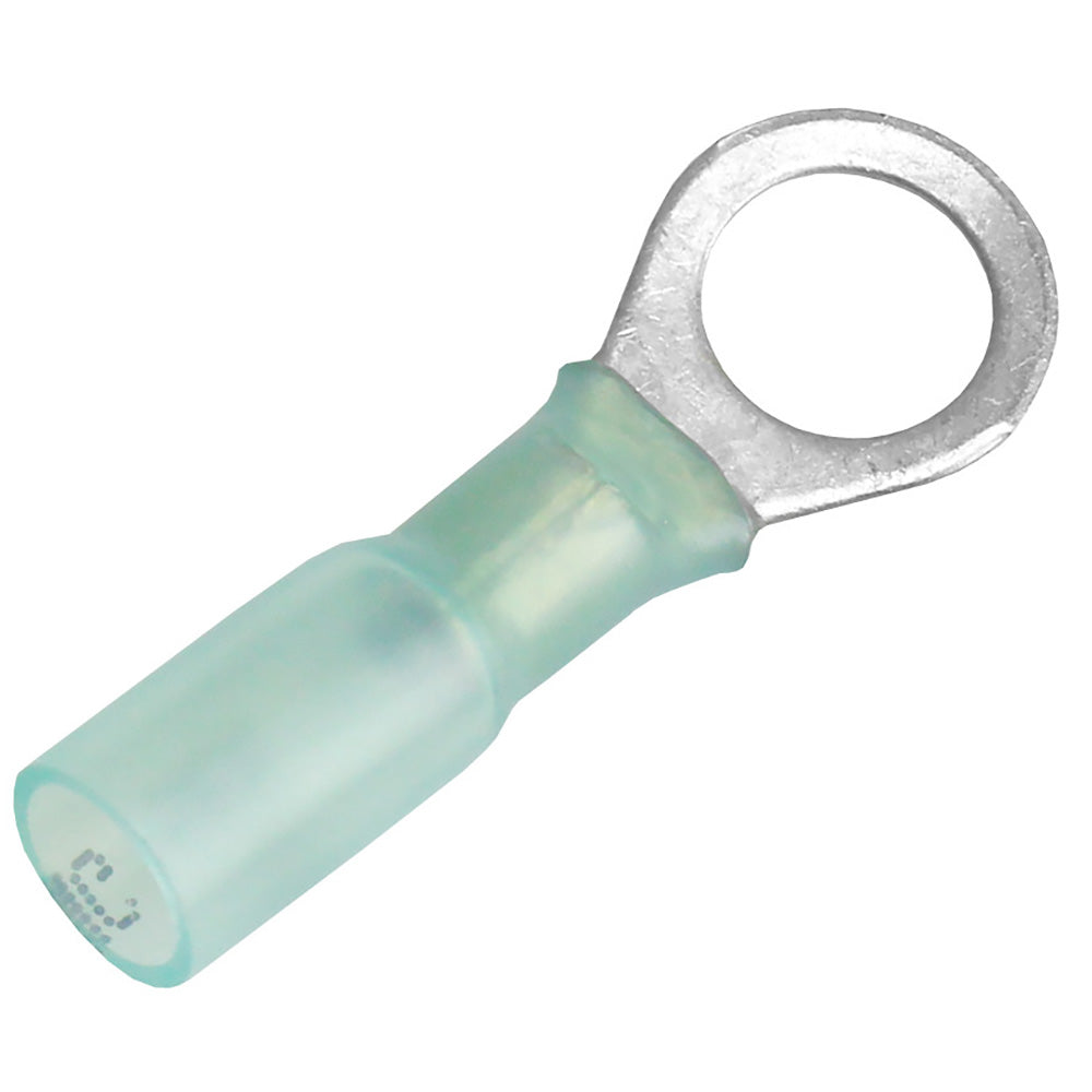 Pacer 16-14 AWG Heat Shrink Ring Terminal - 5/16" Stud Size - 100 Pack - Deckhand Marine Supply