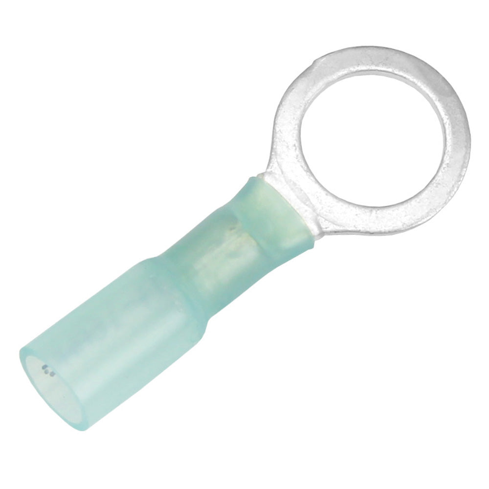 Pacer 16-14 AWG Heat Shrink Ring Terminal - 3/8" Stud Size - 25 Pack - Deckhand Marine Supply