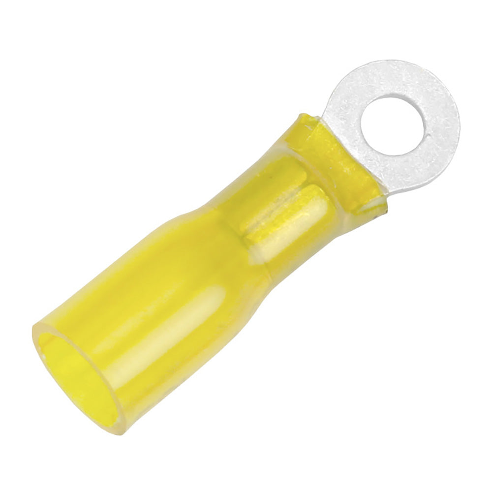 Pacer 12-10 AWG Heat Shrink Ring Terminal - #10 Stud Size - 3 Pack - Deckhand Marine Supply