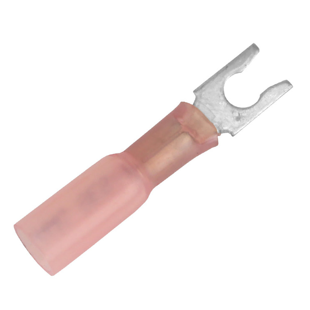 Pacer 22-18 AWG Heat Shrink Spade Terminal - #8 Stud Size - 25 Pack - Deckhand Marine Supply