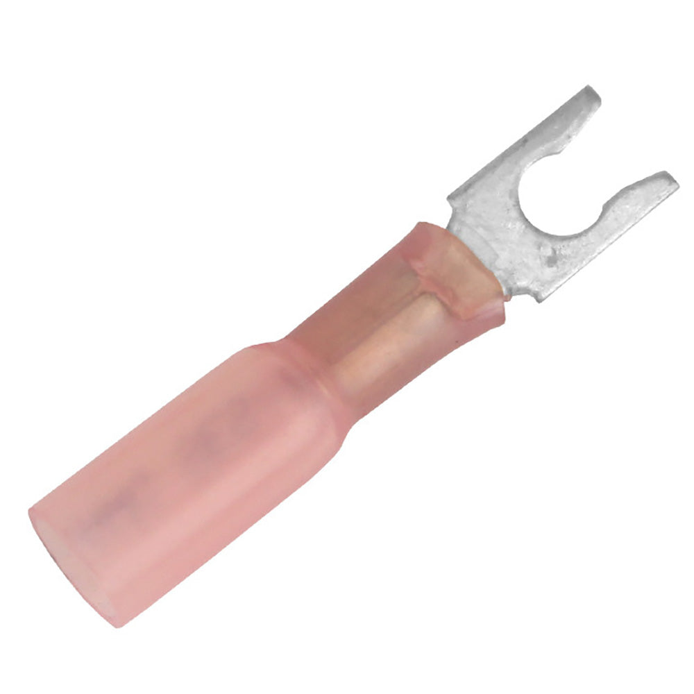 Pacer 22-18 AWG Heat Shrink Spade Terminal - #8 Stud Size - 100 Pack - Deckhand Marine Supply