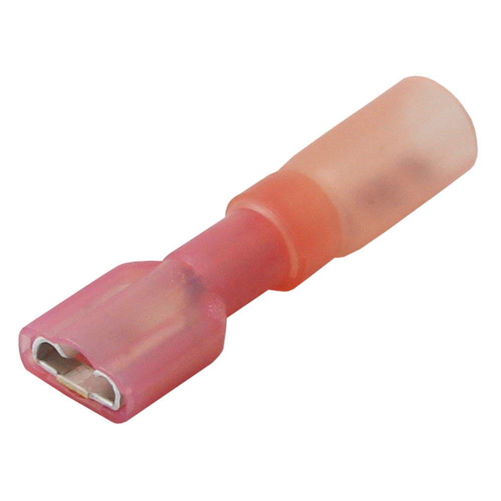 Pacer 22-18 AWG Heat Shrink Female Disconnect - 25 Pack - Deckhand Marine Supply