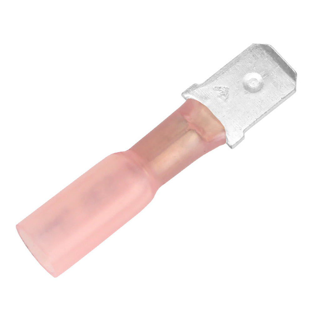 Pacer 22-18 AWG Heat Shrink Male Disconnect - 100 Pack - Deckhand Marine Supply