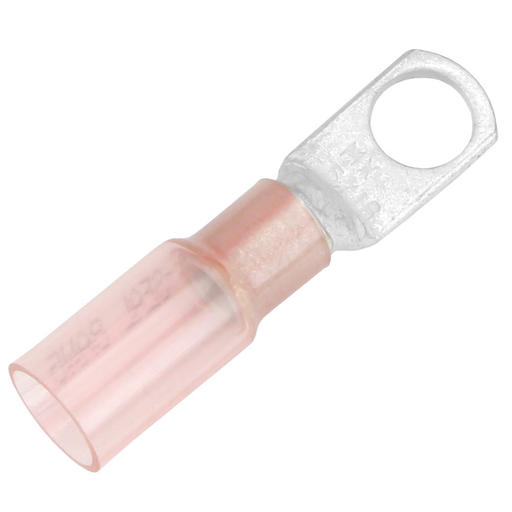 Pacer 8 AWG Heat Shrink Ring Terminal - 5/16" Stud Size - 25 Pack - Deckhand Marine Supply
