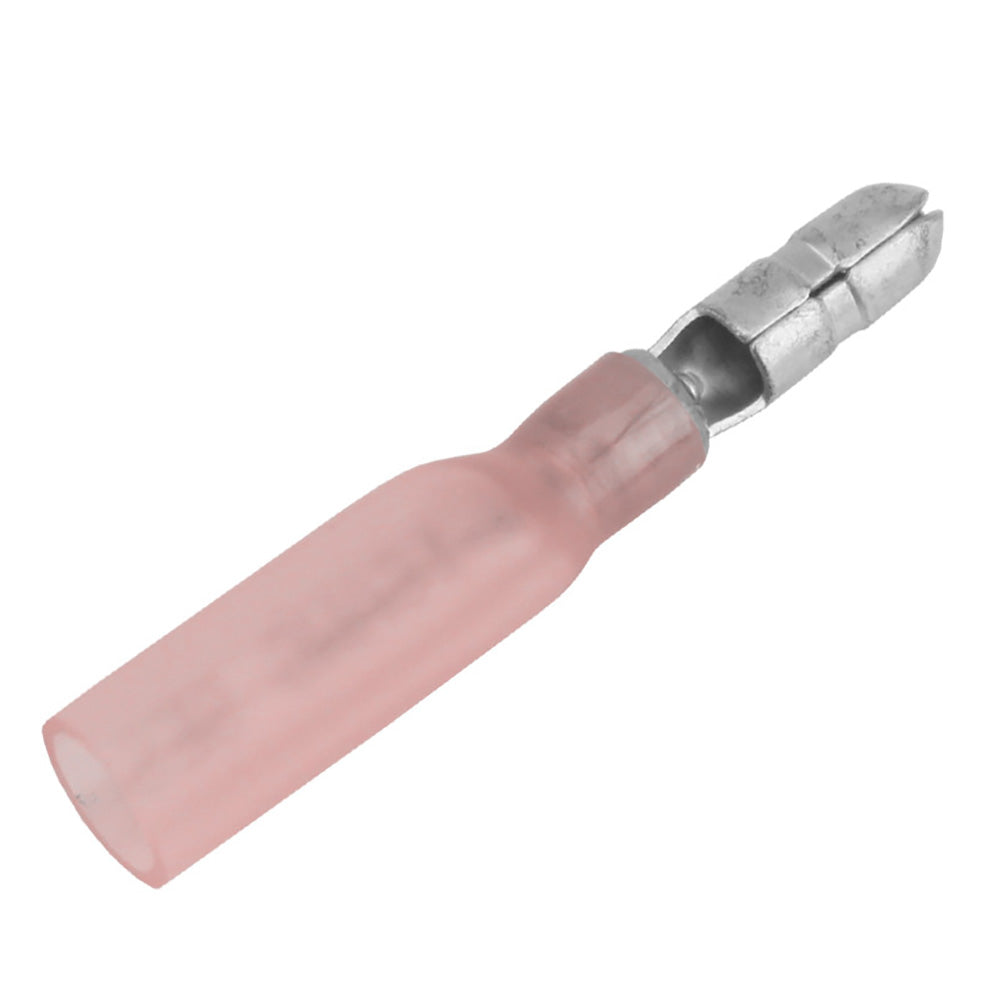 Pacer 22-18 AWG Heat Shrink Male Bullet Terminal - 25 Pack - Deckhand Marine Supply