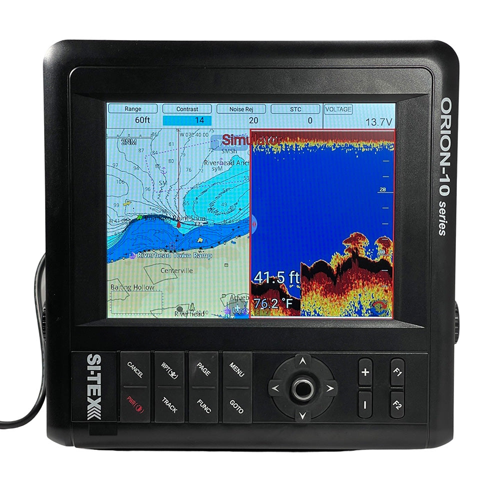 SI-TEX 10" Chartplotter System w/Internal GPS  C-MAP 4D Card - Deckhand Marine Supply