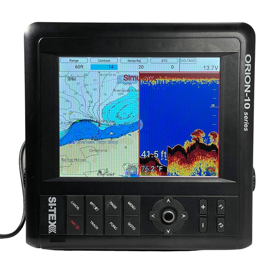 SI-TEX 10" Chartplotter System w/Internal GPS  C-MAP 4D Card - Deckhand Marine Supply