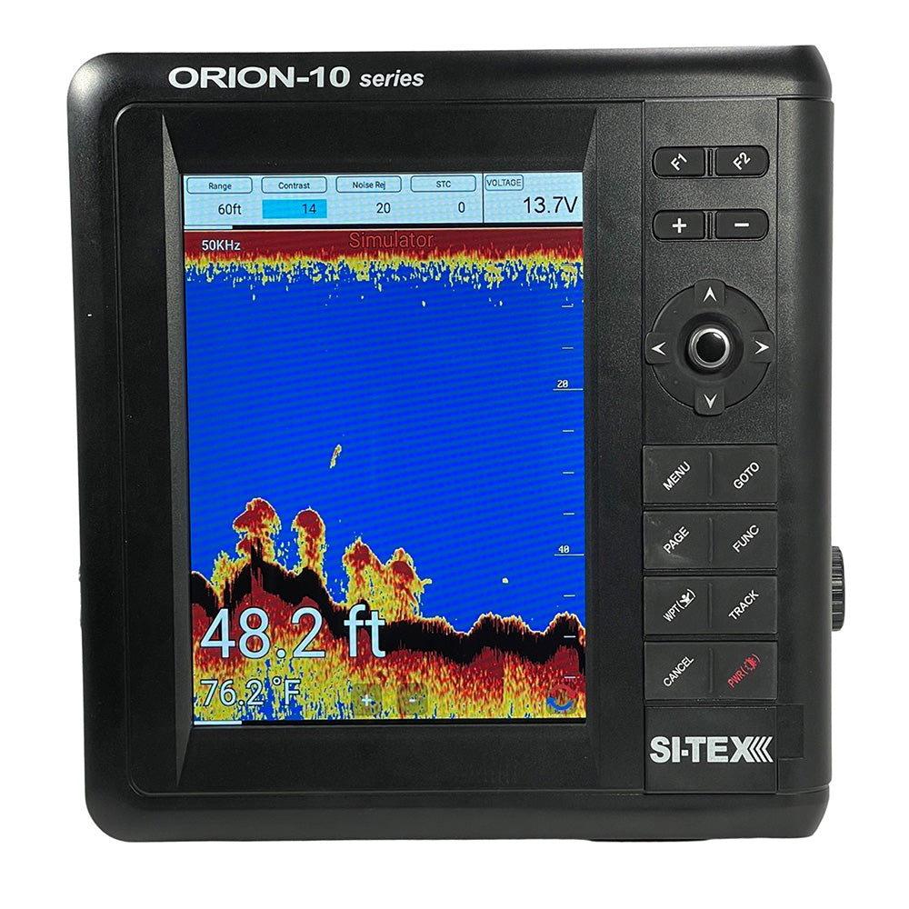 SI-TEX 10" Chartplotter System w/Internal GPS  C-MAP 4D Card - Deckhand Marine Supply