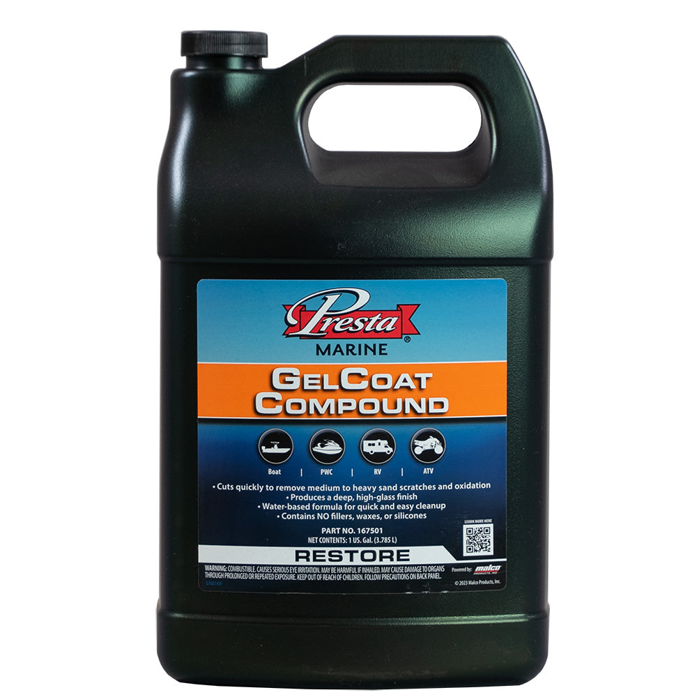 Presta Gel Coat Compound - 1 Gallon - Deckhand Marine Supply