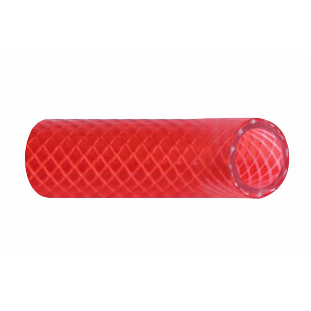 Trident Marine 1/2" Reinforced PVC (FDA) Hot Water Feed Line Hose - Drinking Water Safe - Translucent Red - Sold by the Foot - Deckhand Marine Supply