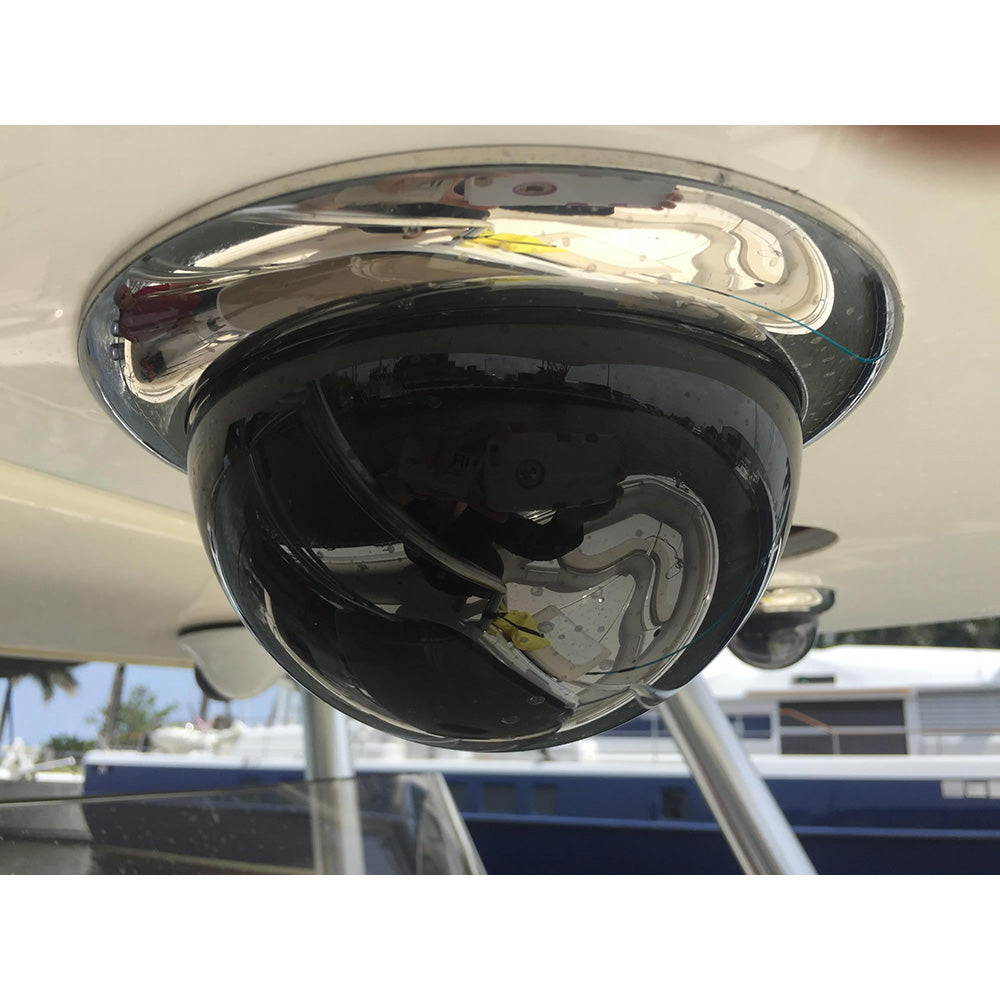 Iris Miniature Marine PTZ Dome Camera - Stainless Bezel - Hi-Def Ethernet IP - 10x Digital Zoom - 4 in 1 Video Format - Deckhand Marine Supply