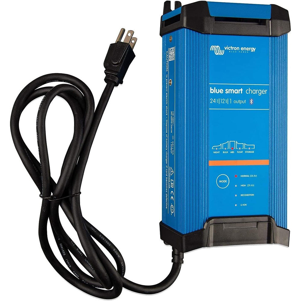 Victron Blue Smart IP22 24VDC 12A 1 Bank 120V Charger - Dry Mount - Deckhand Marine Supply