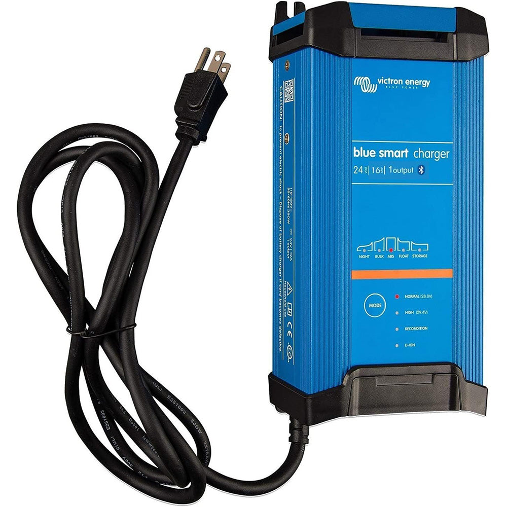Victron Blue Smart IP22 24VDC 16A 1 Bank 120V Charger - Dry Mount - Deckhand Marine Supply